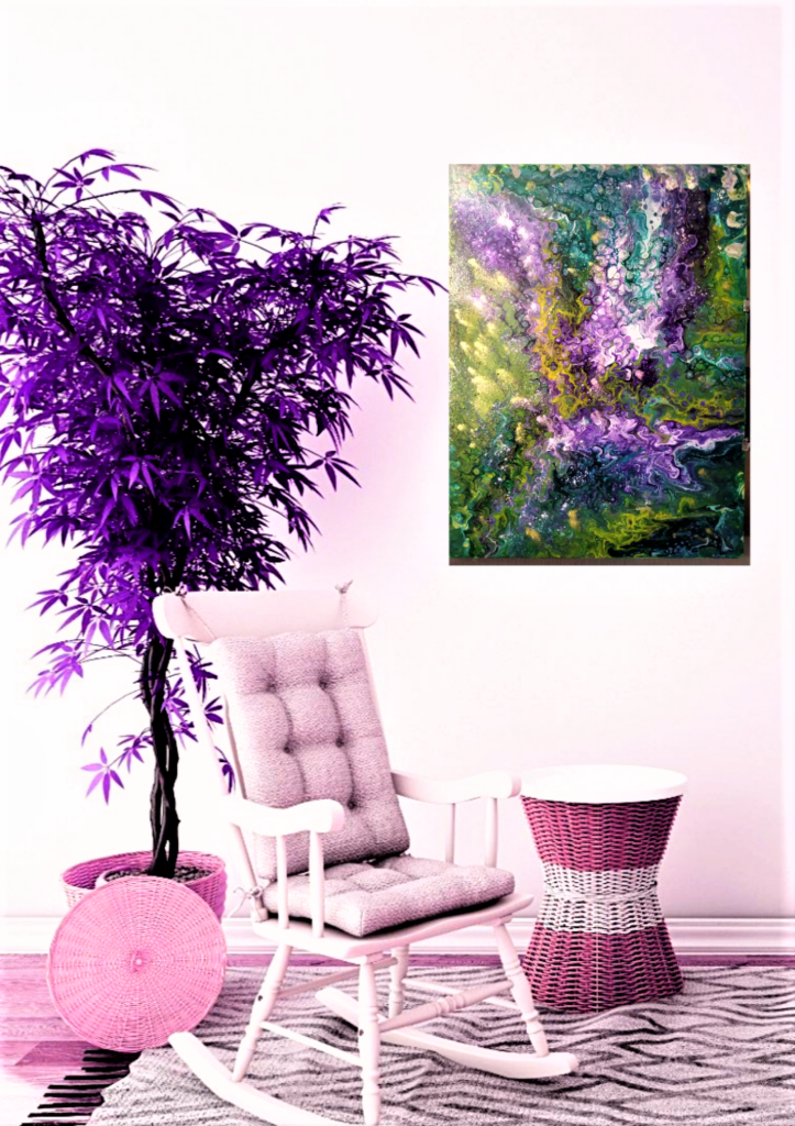 2200-723x1024 Painting Purple Wisteria 60*80