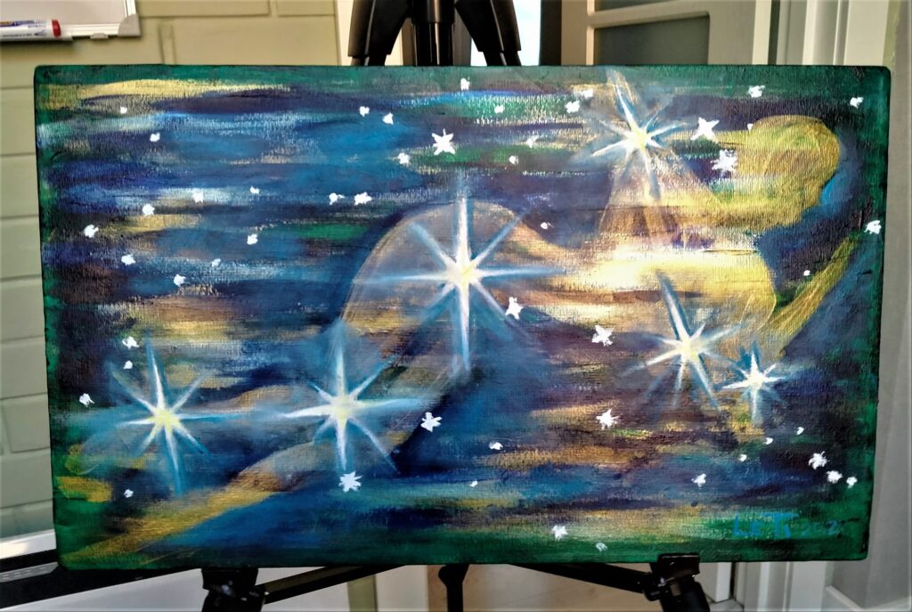 сайт-кассиопея-2000-1024x687 Painting The Constellation Cassiopeia 30*50